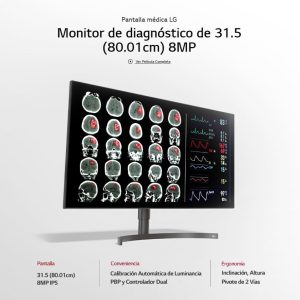 Monitor LG Diagnóstico 32 Pulgadas DUAL-DP (Distribuidores Autorizados LG Medical LATAM)