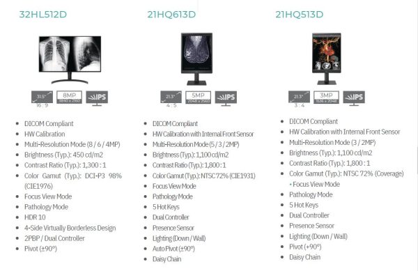Monitores Diagnóstico LG 3MP - 5MP - 8MP - 12MP